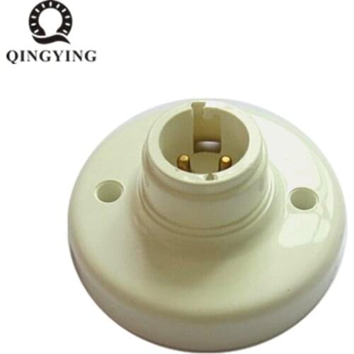 B22 Lamp Holder 78mm diameter LED Bulb Socket Bases White Fireproof Lamp Holder Converters