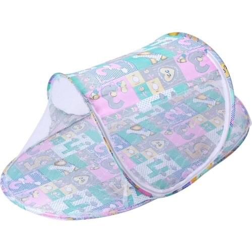 Free installation of baby crib with mosquito net bottom foldable mosquito net Twill childrens mosquito net Boat shape baby yurt