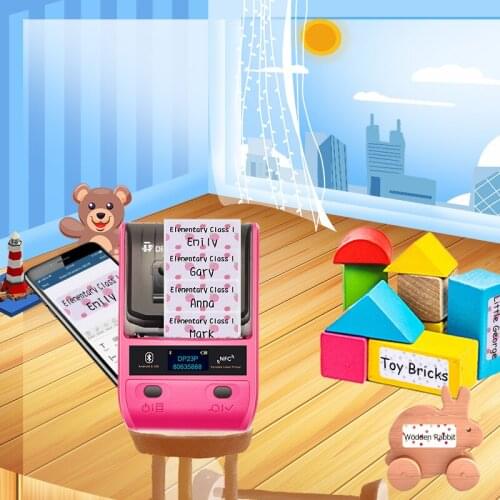 DETONGER 2 inch Thermal Label Printer Machine Custom Stickers Printer Naam Stickers Customize Portable Hand Multifunctional