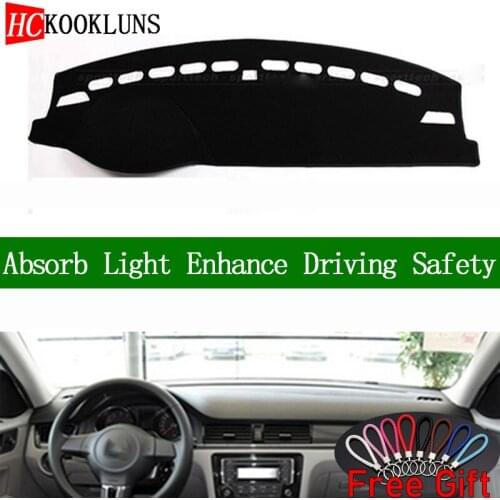 For Volkswagen bora 2013 2014 2015-2018 Dashboard Cover Sun Shade Non-slip Dash Mat Pad Carpet Car Stickers Interior Accessories