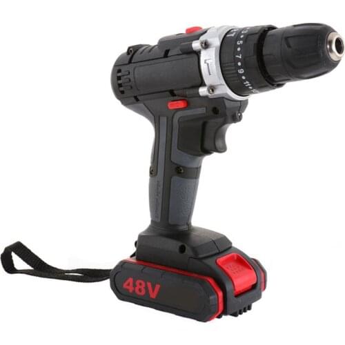Electric Drill Impact Drill Cordless Screwdriver Lithium Battery Cordless Drill Wrench Wireless Electric Drill Set For Home YZ