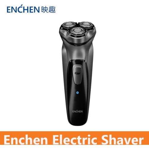 Enchen Electric Shaver 3D Black Stone Rechargeable Portable Washable ABS Material Shell Type-C USB Port Beard Razor