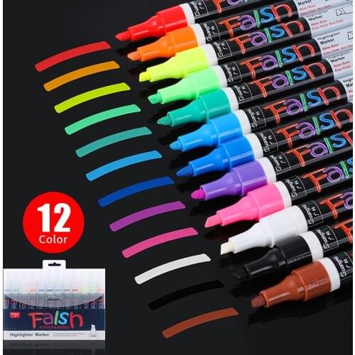 GN1080 Electronic Fluorescent Plate Pen Erasable Light-emitting Plate Pen LED Screen Black White Plate Glass POP Thick Color Pen