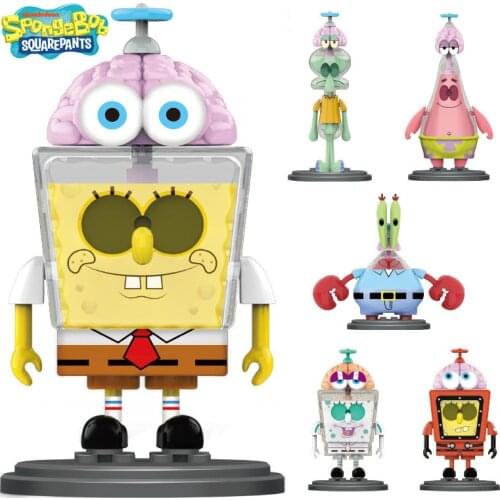 Spongebob Doll Toy Patrick Star Model Blind Box Scene Modeling Ornaments Anime Cartoon Cute Pvc Figures Toys Dolls Gift for Kids