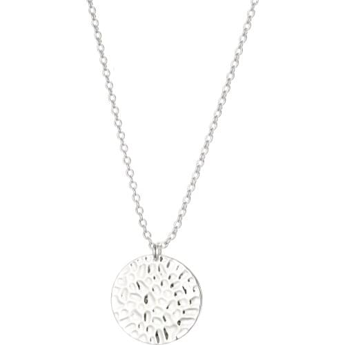 Minimalist 925 Sterling Silver Necklaces for Women Gold Color Round Coin Necklaces Charm Chain Necklaces Statement Jewelry