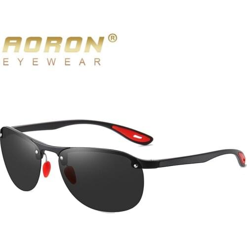 Men Polarized Sunglasses Men Women Vintage Rays Brand Designer High Quality Semi-Rimless Driving Sun Glasses UV400 Protection