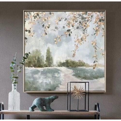 Texture Landscape Wall Art Picture 100% Hand Painted Modern Abstract Oil Painting On Canvas For Living Room Home Decor No Frame