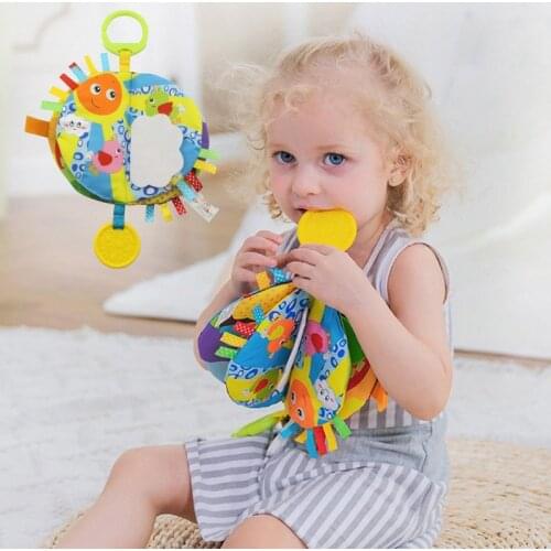 8 Pages Baby Educational Cloth Book Rustling Coloring Infant Learning Toys For Children Toddler Stroller Rattle Hanging Baby Toy