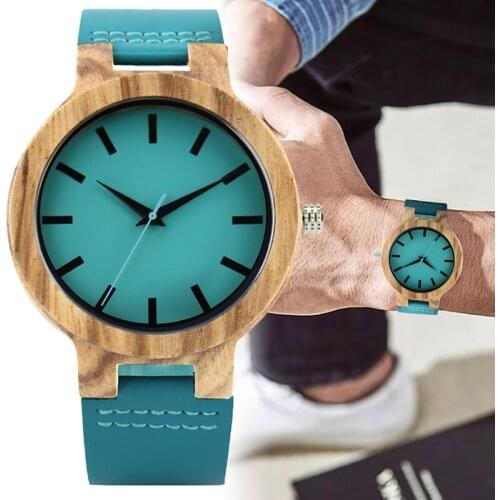 PINTIME Men's Watch With Leather Strap