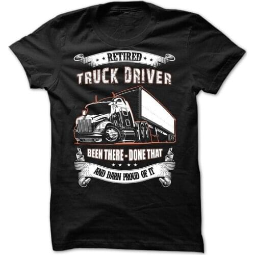 Retired Truck driver T shirt for men Mens truck driving t shirt Womens truck driving t shirt Trucker tshirt