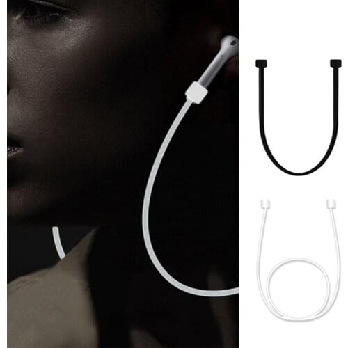 Vococal Silicone Anti Lost Cable Cord Line Wire Strap Loop String Rope for Apple Airpods Air Pods Bluetooth Earphone Accessories