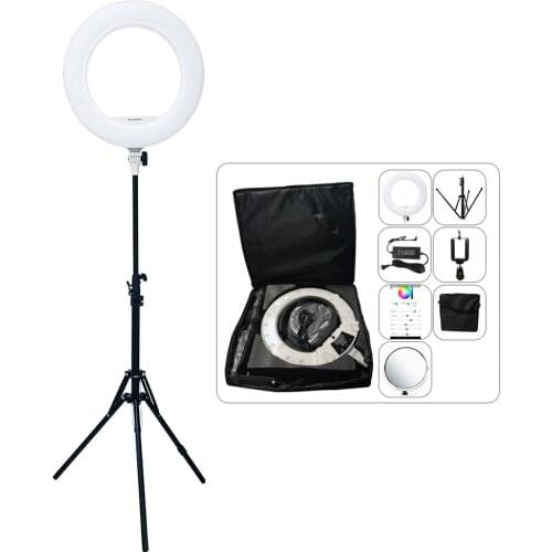 Yidoblo QS-480DII 9990K APP Control Photography Ring lamp 18" 480PCS LED Ring Light Warm & Cold Color Adjustable Ring Lamp