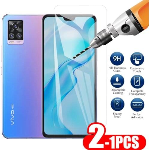 1-2PCS Safety Glass For Vivo V20 Pro 5G Screen Protector On For vivo v20 se v 20 vovi phone screen Protective Tempered Glass