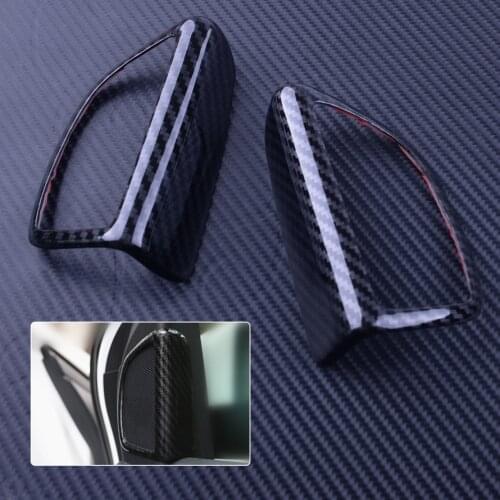 1 Pair ABS A Pillar Car Door Audio Speaker Cover Trim Ring Fit For Ford Focus MK3 2012 2013 2014 2015 2016 2017 2018