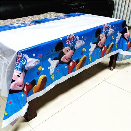 1pcs/lot Mickey mouse tablecloths kids birthday party supplies Mickey table cover birthday party supplies Mickey tablecloths