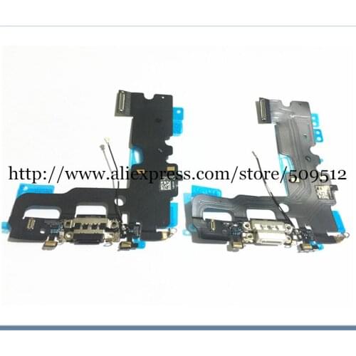 20pcs A quality USB Charging Charger Port Dock Connector Flex Cable For iPhone 7 7G 4.7" Audio Microphone Flex fast ship