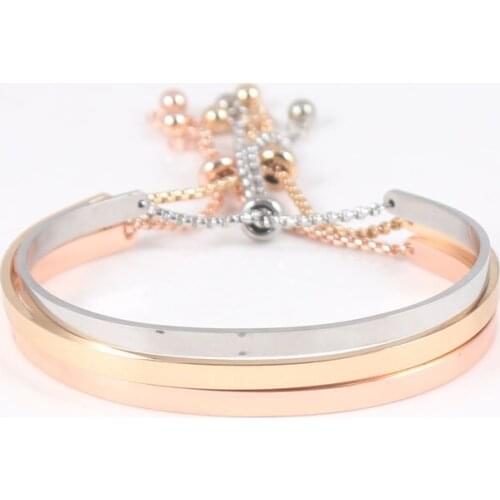 2021 3color Ajustable Bracelet Cuff Bangle Mantra Quote Engraved Stainless Steel Fashion Encouragement Jewelry