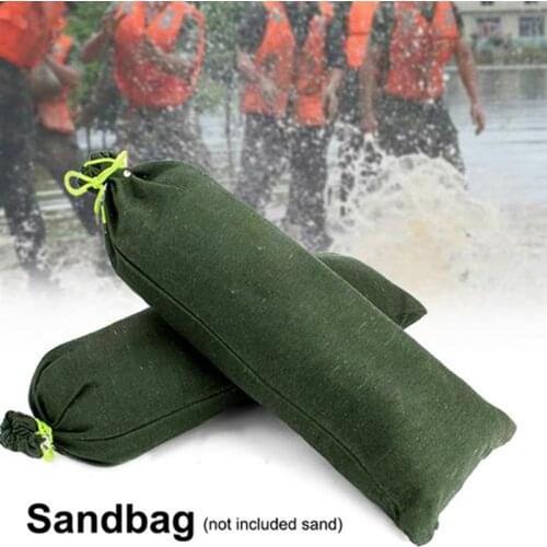 30x70cm Flood Sandbag Resistant Canvas Thickened Bag Flood Protection with Tie Water Blocking Resistant Canvas Thickened Sandbag