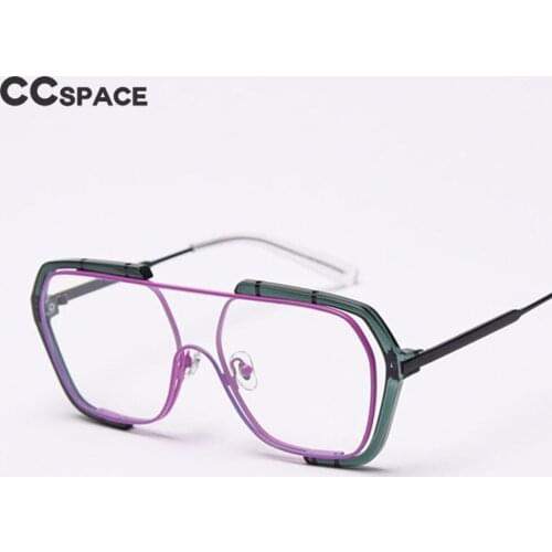 49445 Retro Siamese Large Frame Metal Glasses Frame Fashion Men and Women Windproof Sunglasses Uv400