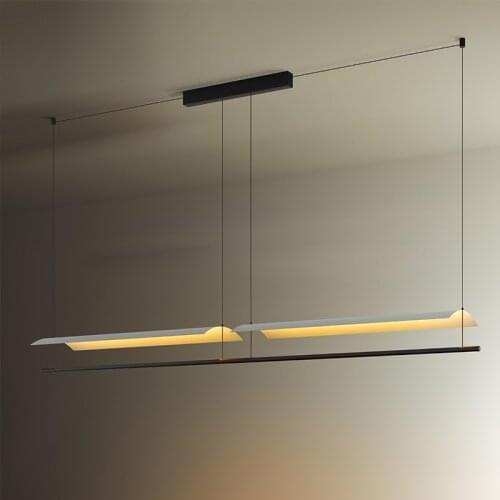 Designer chandelier restaurant coffee room lamp post-modern minimalist Japanese Zen creative bar lighting