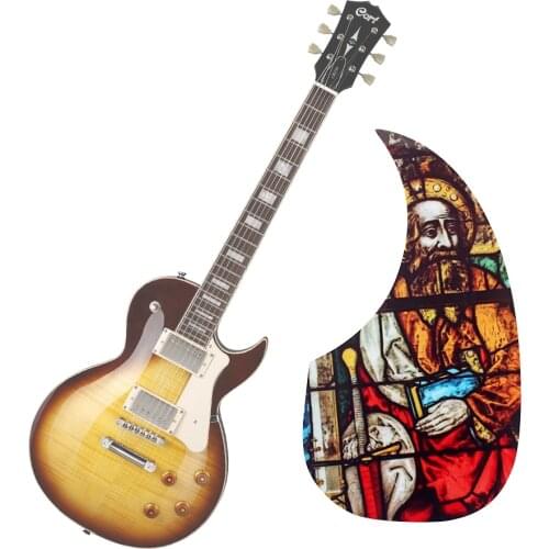 Guitar Pickguard Anti-Scratch Guard Plate Self-Adhesive Pick Guard Sticker for Acoustic Guitar Parts 180mm