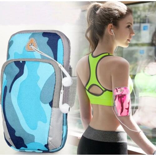 Camouflage Sports Armband Bag Running Pouch Wrist Case Bag For Iphone And Plus Samsun Phone Men Women Drop Shipping