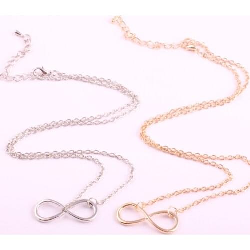 Korean Fashion Retro Sweater Chain Small Fresh Down Eight Metal All-match Necklace Jewelry Wholesale Female Temperament 30pcs