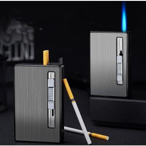 Lady Cigarette Case Lighter With Long Thin Cigarette Cigarette Case Butane Torch Gas Lighter Cigarette Case Gadgets For Ms