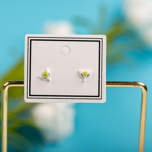 Small And Cute Porcelain Multicolor Earrings Anti-allergic #LY504 brincos da lady bug сережки панк