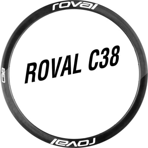 Roval C38 DISC Brake Wheel Sticker for two Carbon Wheels, Road Bike Race Cycling Decals