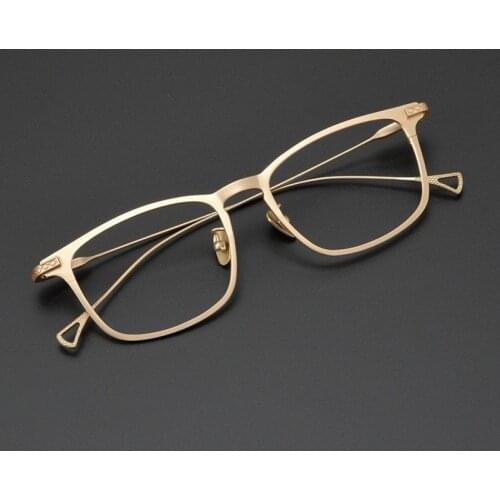 Brand Designer Pure Titanium Glasses Frame Men High Quality Handmade Super Light Eyeglasses Women Square Myopia Spectacles