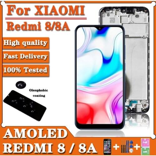 6.22" 100% test Quality LCD For Xiaomi Redmi 8 LCD Display Screen With Frame Digitizer For Redmi 8A Screen LCD With Frame