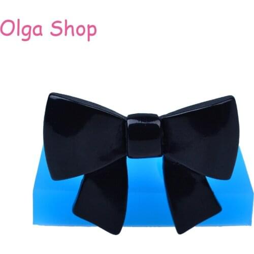 FYL290 58.3mm Big Bow Silicone Mold - Ribbon Mold Fondant, Sugarcraft, Candles, Resin Clay, Butter, Cookie Biscuit Mould