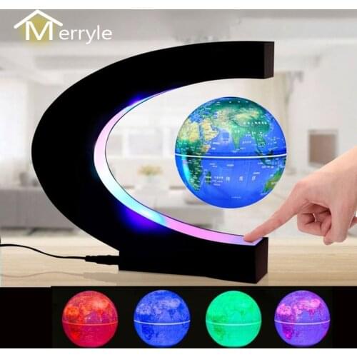 2021 New Floating Magnetic Globe Magic Ball Light World Map Earth for Office Home Decoration Children Gift Creative Night Lamp