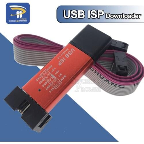USBASP USBISP ISP Programmer Downloader for Arduino 51 ATMEL AVR Support 64 Bit Win7 & 32Bit Win98 WinMe Win2000 WinXP Win Vista