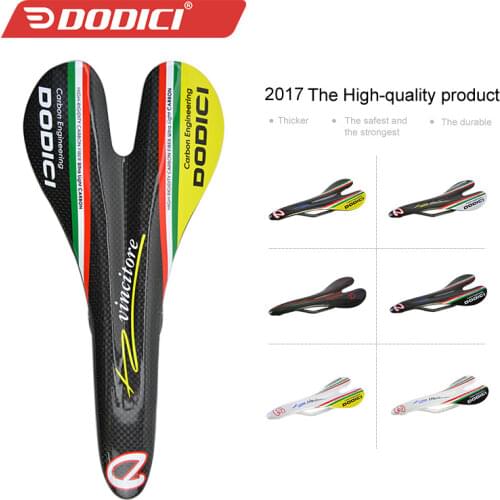 DODICI Bicycle 3K Matte Carbon Fiber Saddle Breathable Cushion Ultra Light Saddle Seat MTB Saddle Road Bike Seat Cushion