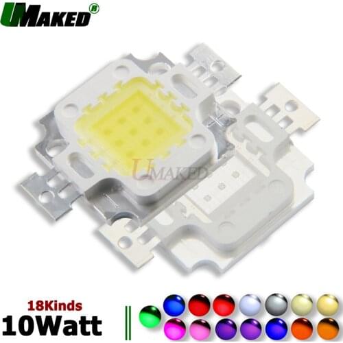 High Power 10W LED COB Diode SMD Chip Epistar 33/45mil Bulb Light chips White Red Blue Yellow Green For led Spotlight Floodlight