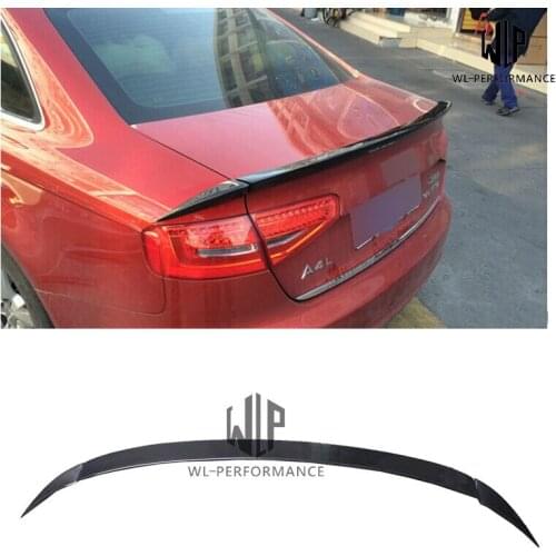 A4 B8 High Quality Carbon Fiber Rear Spoiler Wings Car Styling For Audi A4L B8 ABT Style 2009-2012