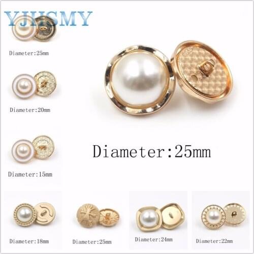 YJHSMY A-181204-447,10pcs/Lot 18/20/25mm,High quality classic fashion metal buttons clothing accessories DIY handmade materials