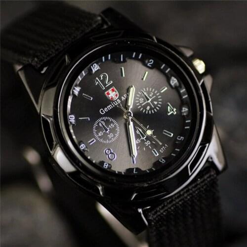 Zegarki meskie Men Casual Outdoor Watches Fashion Canvas watch band Mens quartz Watch Casual clock Hot Sale relogio masculino