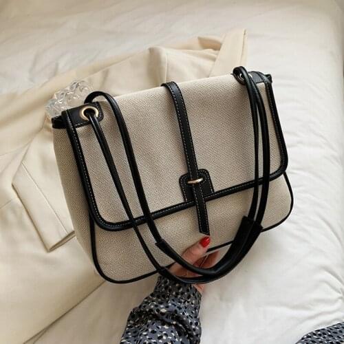 Women Small Crossbody Handbag and Purses Ladies Casual Designer Shopper Canvas Shopping Shoulder Bag Totes