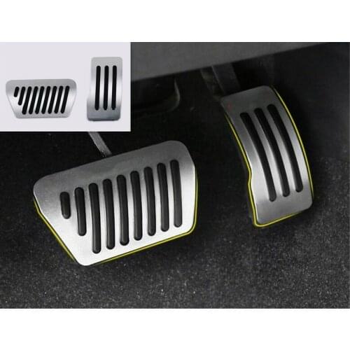 2PCS Brake Pedal+Accelerator Pedal Cover Trim For Mitsubishi Outlander 2016-2019 car modification