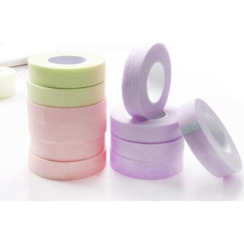 5 Rolls 9M Non-Woven Fabric Eyelash Tape with Holes Breathable Eye Pads Paper Patch for Eyelash Extension Make Up Tools