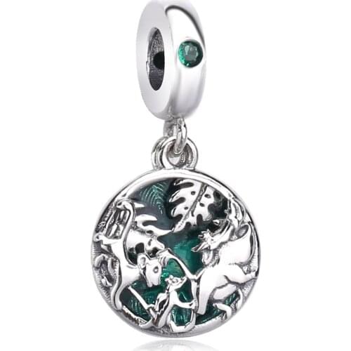 Ajax 925 Sterling Silver Lion Pendant Charms Animal Decoration For Womens Bracelet Chain Fashion Necklaces 2021