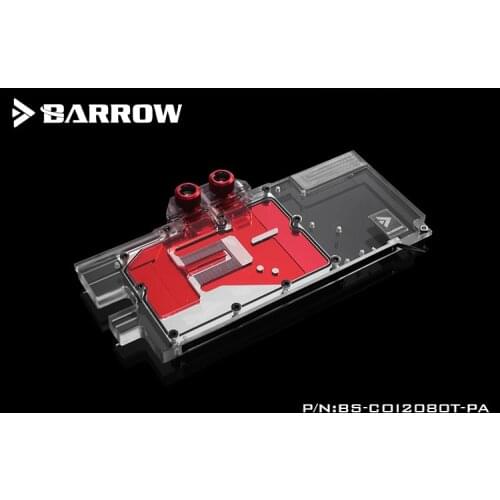 Barrow BS-COI2080T-PA, Full Cover Graphics Card Water Cooling Blocks for Colorful iGame RTX2080Ti / RTX2080 / RTX2070 Vulan X OC