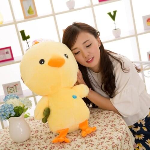 Large 42cm lovely yellow chick plush toy soft doll throw pillow birthday gift h1378