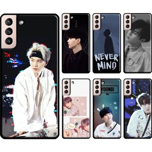 Suga Min Yoongi Kpop Phone Cover For Samsung Galaxy S21 S20 Ultra Note 20 Note 10 S8 S9 S10 Plus S20 FE Case