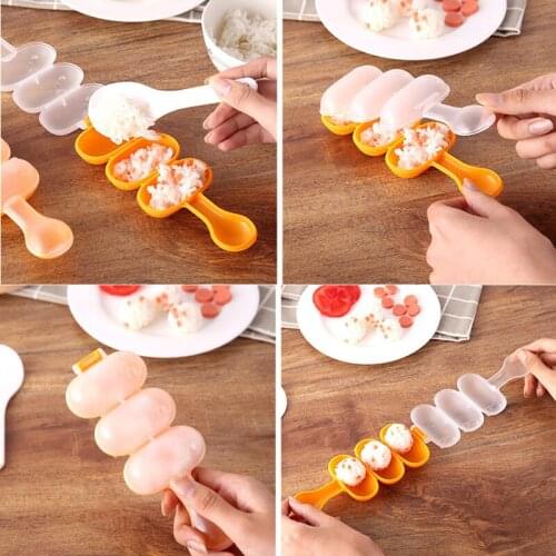 Baby Rice Ball Mold Shakers Food Decoration Kids Lunch DIY Sushi Maker Mould Kitchen Tools B99