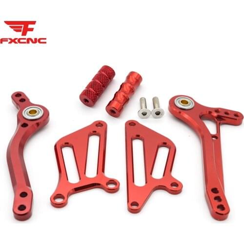 For Kawasaki ZX10R ZX 10R 06-10 CNC Aluminum Alloy Motorcycle Rearset Footrest Footpeg Pedal Rear set Foot rest Accessories Part
