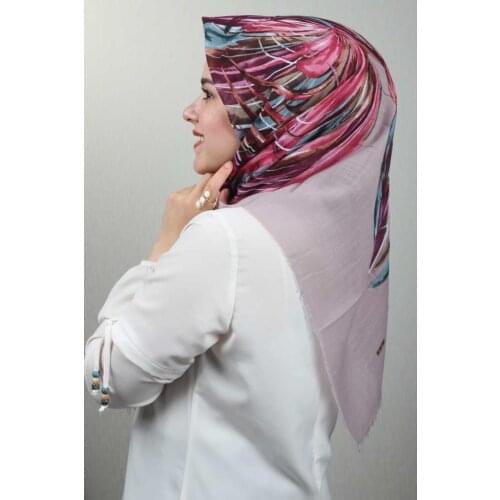 ERİPEK PATTERNED LINEN FLAMLI SCARF-PATTERN-12-RENK-07